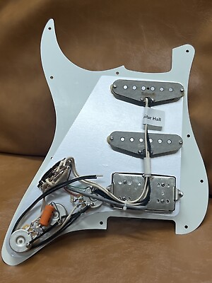 #ad V70 60#x27;s HSS Double Coil Guitar Pickups Alnico 5 loaded Pickguard $69.99