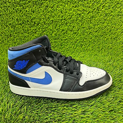 #ad Nike Air Jordan 1 Retro Mens Size 10.5 Black Athletic Shoes Sneakers 554724 140 $69.99