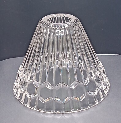 #ad Vintage Crystal Glass table Lamp Shade $22.50