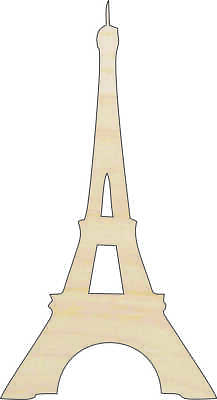 #ad Eiffel Tower Laser Cut Out Unfinished Wood Craft Shape WLD50 $31.52