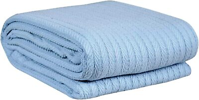 #ad Eurotex Cotton Blankets for Bed All Season Soft Cozy Light 100% Cotton Blankets $37.95