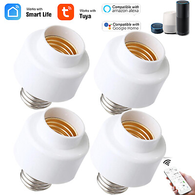 #ad LOT Smart WiFi E27 Light Bulb Holder Lamp Adapter Socket For Google Home L1Q6 $12.99