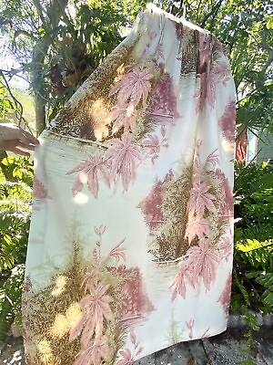 #ad Mid Century Pair of Curtains 1950s Iconic Livingroom Curtains Two Double Panels $199.00