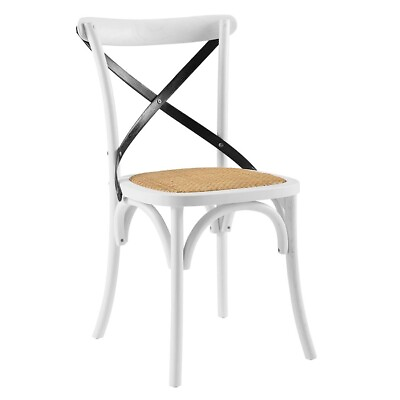 #ad Modway Furniture Gear Dining Side Chair in White Black EEI 1541 WHI BLK $124.99