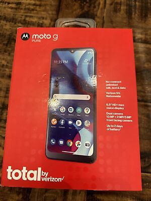 #ad Total by Verizon Motorola G Pure 32G BRAND NEW $44.99