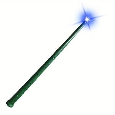 #ad Light Up Wizard Wand Illuminating Wand with Sound and Light Party Green $15.00