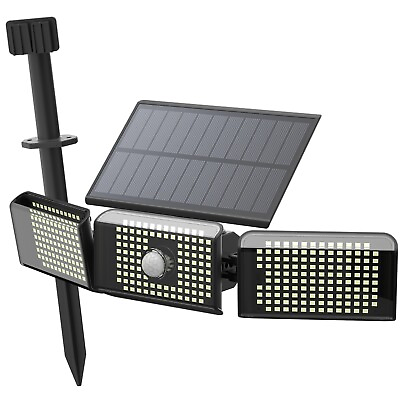 #ad 36000LM LED Solar Wall Light Commercial Dusk To Dawn Outdoor Road Street Lamp $17.98