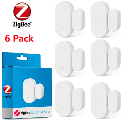 #ad #ad 6pcs Zigbee Window Door Sensors Smart Contact Sensors for App Home Automation $13.52