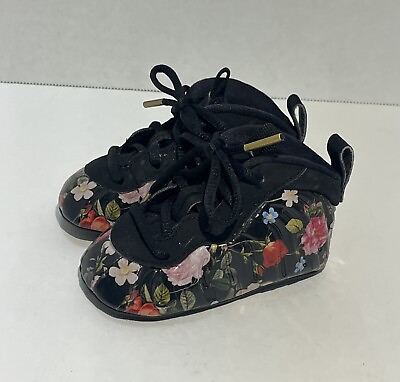 #ad NIKE Little Posite One Premium Lace Up Shoes Baby Size 3C AT8248 001 Floral $22.86