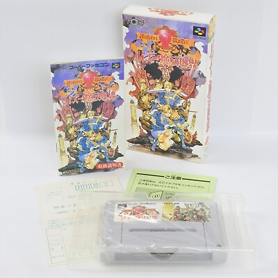 #ad ANCIENT MAGIC Bazoo Mahou Sekai Super Famicom Nintendo 2281 sf $300.00