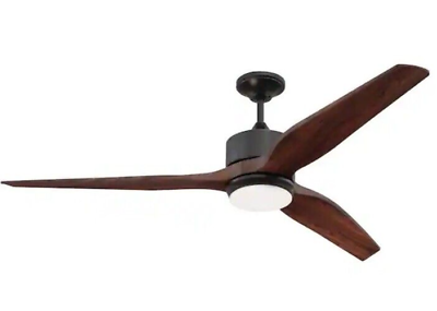#ad Craftmade Mobi 60quot; Indoor Outdoor Bronze Ceiling Fan w LED Light amp; Remote $104.00