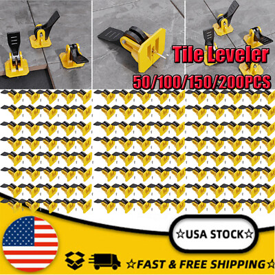 #ad 50 250pcs Tile Leveling System Reusable Tile Leveler Tools Wall Tiles Locator US $88.35