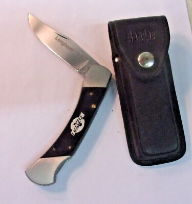 #ad Vintage RANGER USA LB 125 Longhorn STANDARD Lock Back Pocet knife sheath $52.50