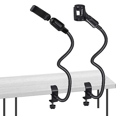 #ad Microphone Desk Stand Arm Bracket Mount Boom Scissor Mic Suspension Metal Holder $17.99