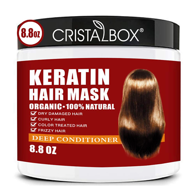 #ad Keratin Hair MaskDeep Repair Damage Hair Root 250Ml Hair Mask for Dry Damaged $20.50