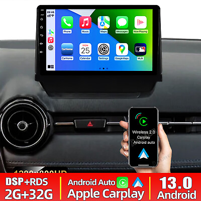 #ad 232GB For Mazda 2 Demio 2014 2023 Android 13 Car Stereo Radio Wireless Carplay $185.30