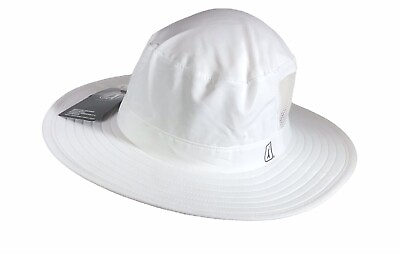 #ad PGA TOUR Men#x27;s UPF 50 Solar Golf Hat with Strap Bright White NWT $25.00