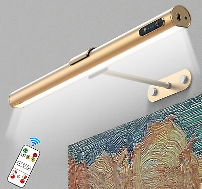 #ad Elegant Rose Gold Picture Light with 4000mAh Rechargeable Battery amp; Remote $36.05