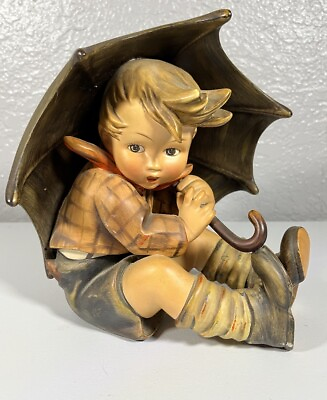 #ad Goebel Hummel Figurine Large 8” High Umbrella Boy #152 A TMK3 $94.99