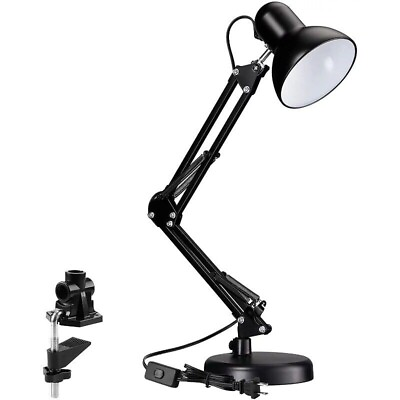 #ad #ad LED Architect Desk Lamp with adjustable clamp Black $18.07