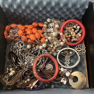 #ad Interesting Costume Jewelry Vintage and Modern Pieces Over 2lbs $14.99