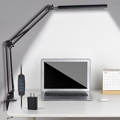 #ad Modern LED Desk Lamp with Adjustable Brightness and Color Temperature Eye Ca... $30.38