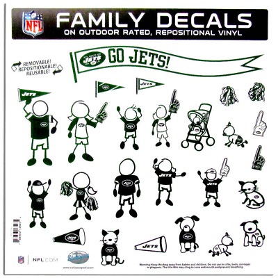 #ad New York Jets Sports NFL Fan Shop Family Decal Set Large $15.99