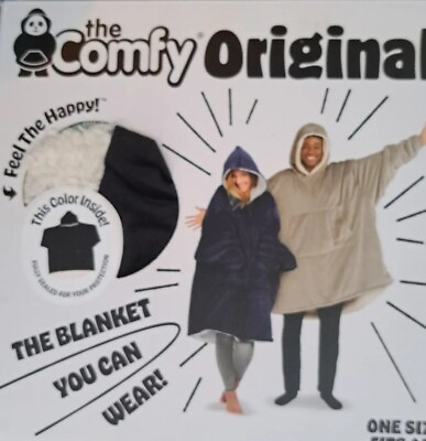 #ad The Comfy Original Black Unisex One Size NIB $39.00