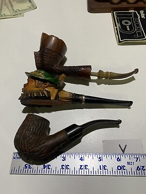 #ad Wood Pipe Collection Hand Made Years between 1940 To 1965 Antique Nice $85.00