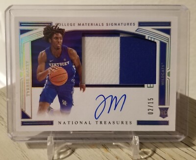 #ad 2020 21 National Treasures Tyrese Maxey On Card RPA 15 Ultra Rare 🔥💎📈 76ers $750.00