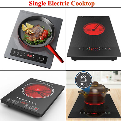 #ad Single Burner Electric Cooktop Electric Hot Plate Electric Stove Top Home Cooker $56.99