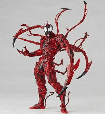#ad AMAZING YAMAGUCHI Carnage Action Figure Venom Spider Man Marvel Legends Toy Box $24.98
