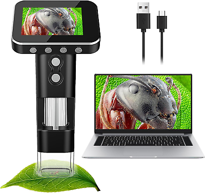 #ad Kids Microscope with 2.4quot; LCD Screen Pocket Microscope Portable Microscope Mi $64.52