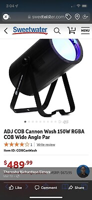 #ad sweeteater cannon wash color changing light $200.00