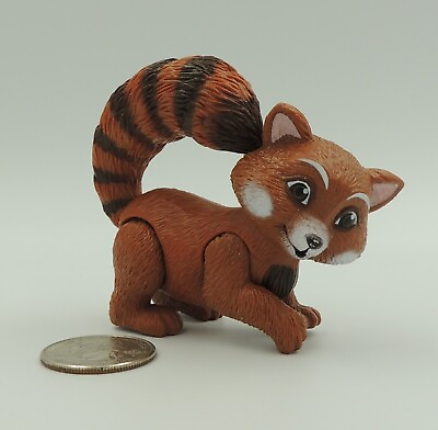 #ad Anamorphic Brown Raccoon or Baby Fox Toy Figure Unbranded 3quot; Long $14.95