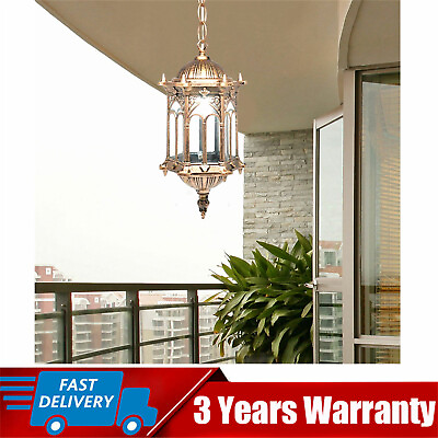 #ad Outdoor Ceiling Pendant Light Fixture for Porch Hanging Lantern Light Exterior $33.00