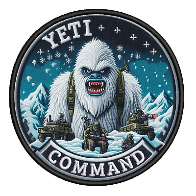 #ad Yeti Patch Iron on Applique Nature Outdoor Cryptid Badge Creature Legend $24.87
