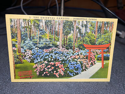 #ad Oriental Gardens San Jose Blvd. Jacksonville Florida Postcard￼ $7.99
