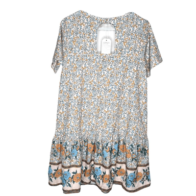 #ad NWT Boho Floral Mini Shift Dress Size S $13.60
