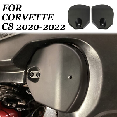#ad Black Engine Bay Shock protection Panel Cover Trim for Chevrolet Corvette C8 $65.00