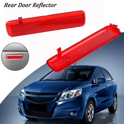 #ad 2* Red Panel Light Lens Reflector Rear Door For Chevrolet GMC Truck SUV Escalade $12.49