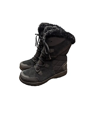 #ad Columbia Ice Maiden II Waterproof Boots Women#x27;s Sz 9 Black Worn Once $31.99