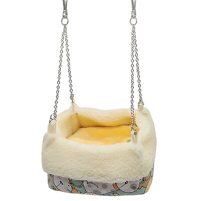 #ad Pet Nest Plush Bird Bed Warm Hanging Sleeping Bed Parrot Hammock Swing Bed $15.17