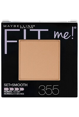 #ad Maybelline Fit Me 355 Coconut Face Powder Set Smooth Normal To Dry Makeup NEW $10.99