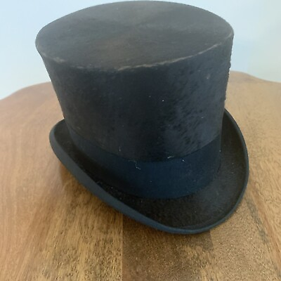 #ad Antique Vintage Top Hat by Oakford Continental Hotel Philadelphia Needs Repair $30.00