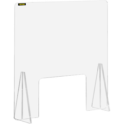 #ad #ad VEVOR Sneeze Guard Acrylic Plexiglass 24quot;x 24quot; Table Desk Checkout Counter $26.99