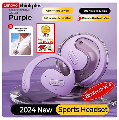 #ad Lenovo Thinkplus 2024 Newest X15 Pro Bluetooth 5.4 Hi Fi Sport Earbuds $31.98