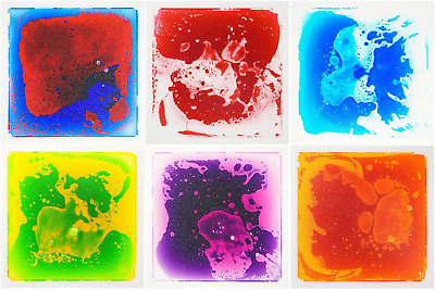 #ad Liquid Sensory Floor Decorative Tiles 11.8″X11.8″ Square Colorful $113.99