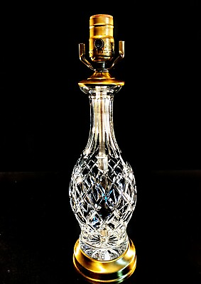 #ad Waterford Crystal Table Lamp Fine Cut Irish Crystal Mint Condition $999.99