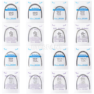 #ad 5xETERFANT Arch Wires Dental Orthodontic NiTi Stainless Steel Round Rectangular $10.79